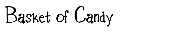 Basket of Candy font