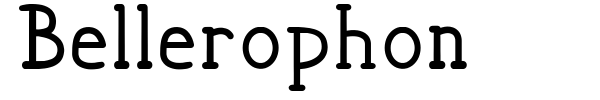 Bellerophon font preview