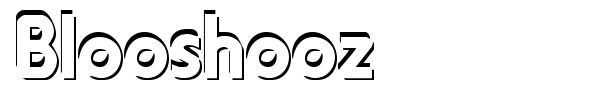 Blooshooz font preview