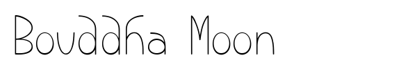 Bouddha Moon font