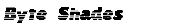 Byte Shades font