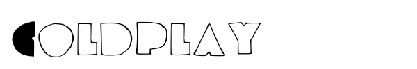 Coldplay font