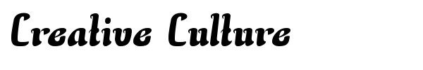 Creative Culture font