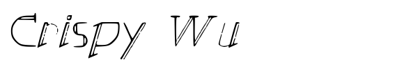 Crispy Wu font