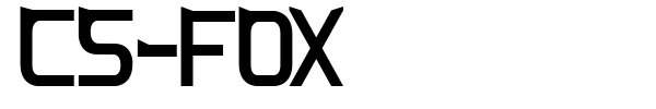 CS-Fox font