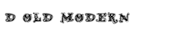 D Old Modern font