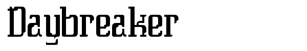 Daybreaker font