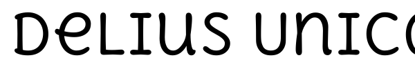 Delius Unicase font