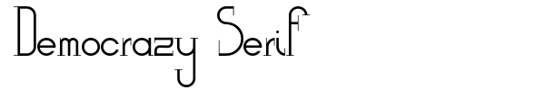 Democrazy Serif font