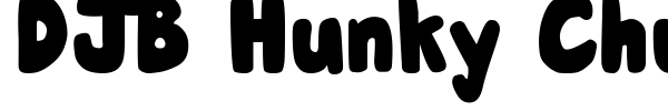 DJB Hunky Chunk font