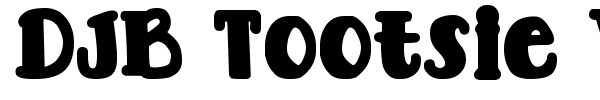 DJB Tootsie Wootsie Bold font