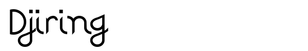 Djiring font