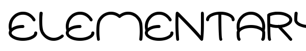 Elementary font