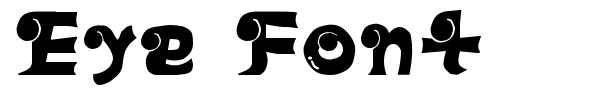 Eye Font font