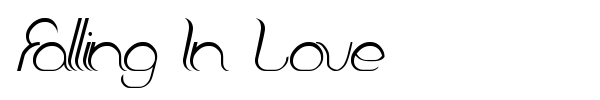 Falling In Love font