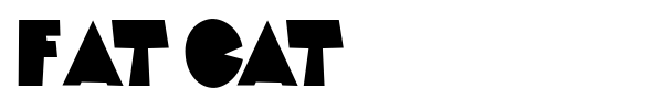Fat Cat font preview
