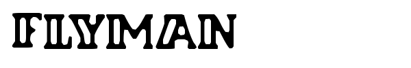 Flyman font