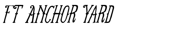 FT Anchor Yard font preview