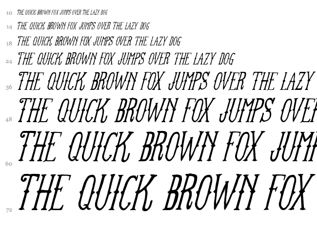 FT Anchor Yard font waterfall