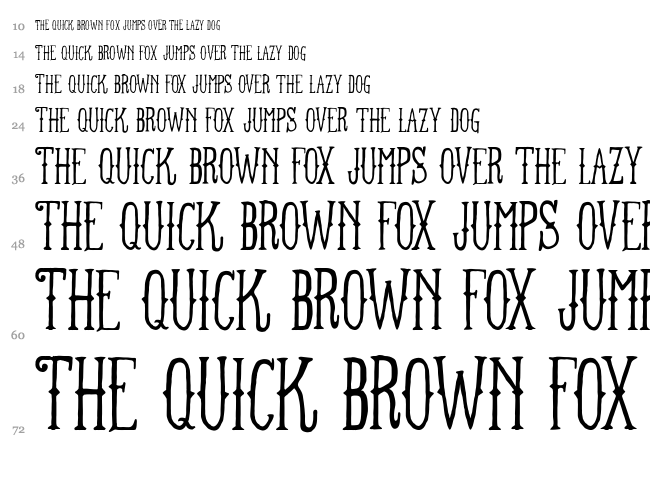 FT Anchor Yard font waterfall