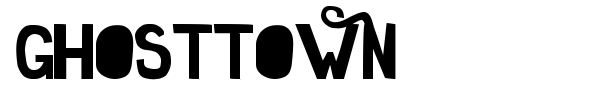 Ghosttown font preview
