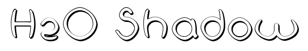 H2O Shadow font preview