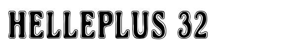 Helleplus 32 font preview