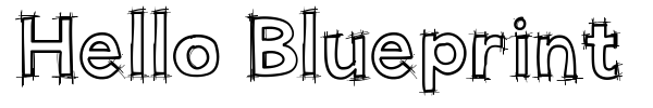 Hello Blueprint font