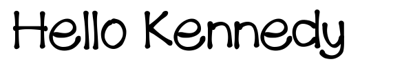 Hello Kennedy font preview