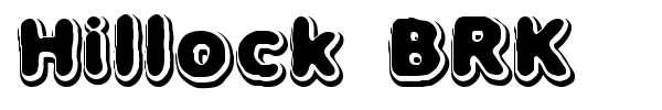 Hillock BRK font