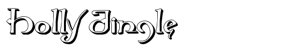 Holly Jingle font preview
