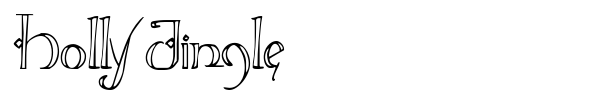 Holly Jingle font preview