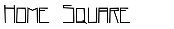 Home Square font