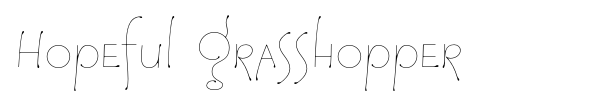 Hopeful Grasshopper font preview