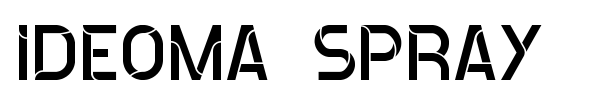 Ideoma Spray font