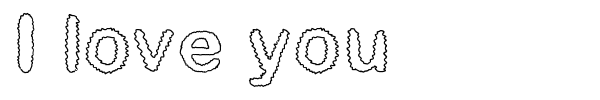 I love you font preview