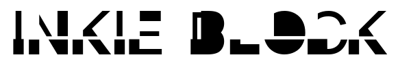 Inkie Block font