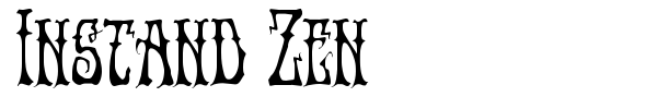 Instand Zen font preview