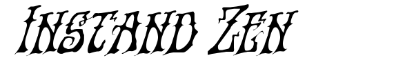 Instand Zen font preview
