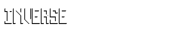 Inverse font