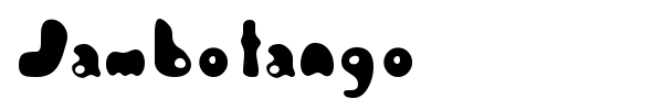 Jambotango font
