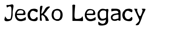 Jecko Legacy font