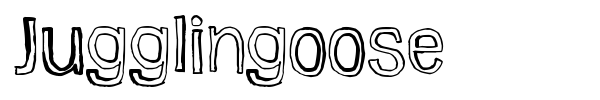 Jugglingoose font preview