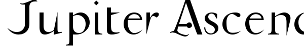 Jupiter Ascending font