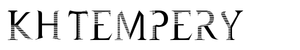 KH Tempery font
