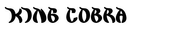 King Cobra font