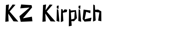 KZ Kirpich font