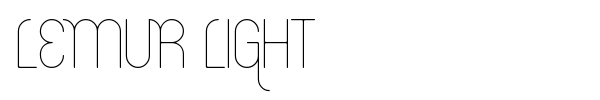 Lemur Light font