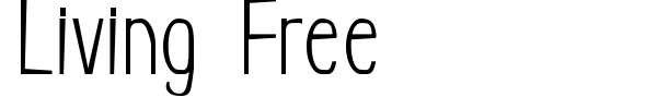 Living Free font