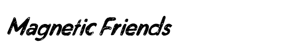 Magnetic Friends font preview
